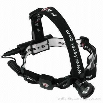 18650 Rechargeable LED Head Lamp, Zoom for Flood and Focus Beam, for Outdoor Sport Application